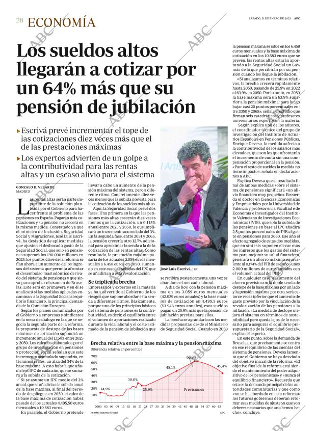 ABC MADRID 21-01-2023 página 28