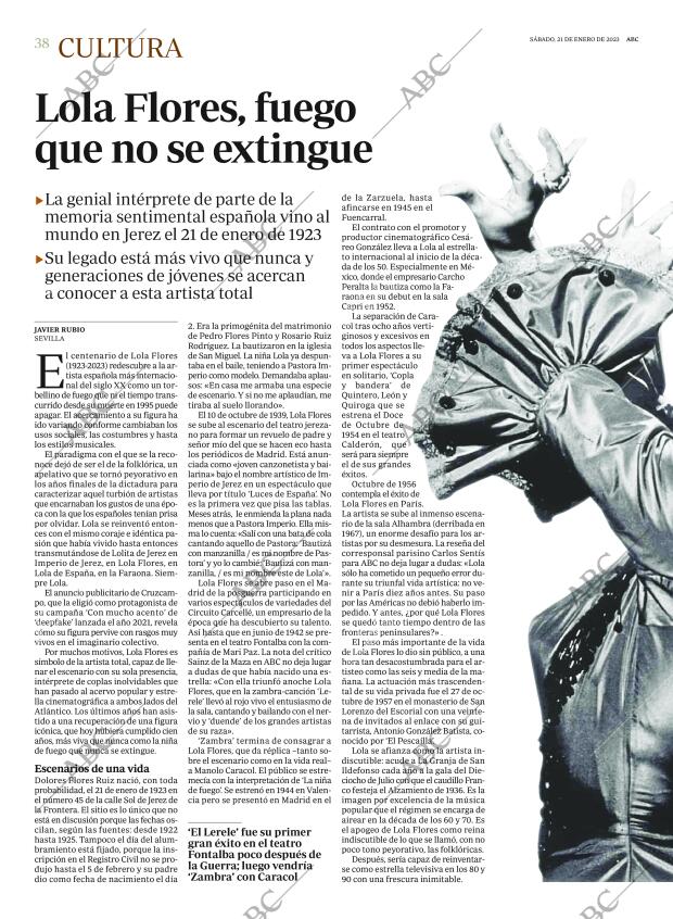 ABC MADRID 21-01-2023 página 38