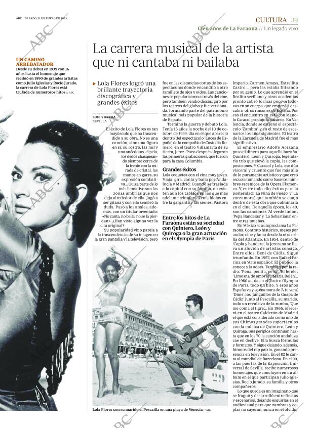ABC MADRID 21-01-2023 página 39