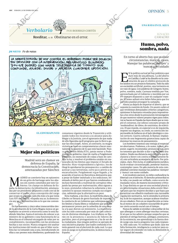 ABC MADRID 21-01-2023 página 5