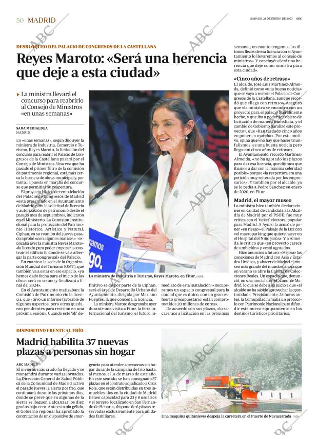 ABC MADRID 21-01-2023 página 50