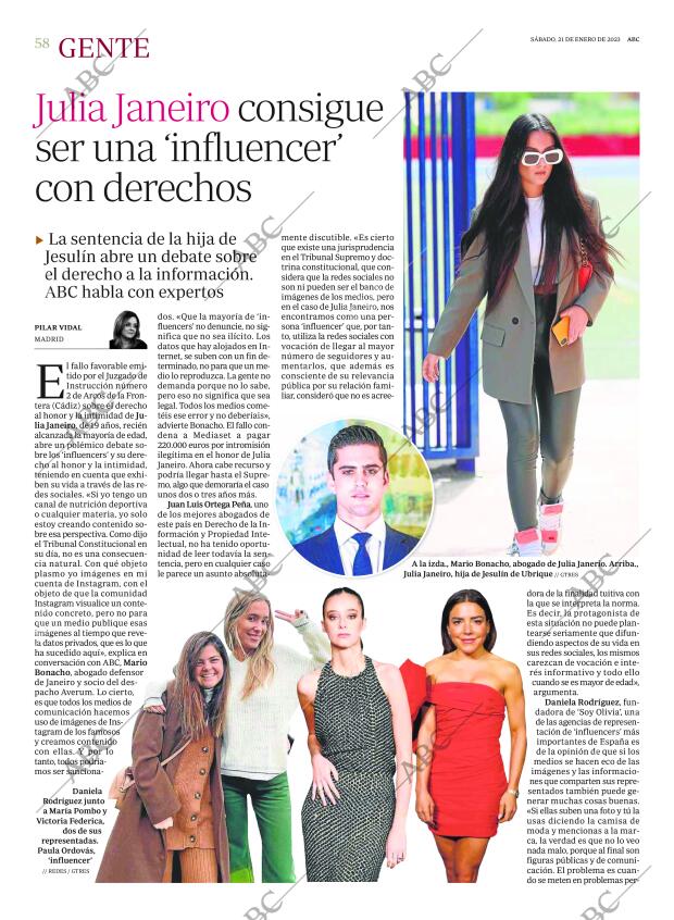 ABC MADRID 21-01-2023 página 58