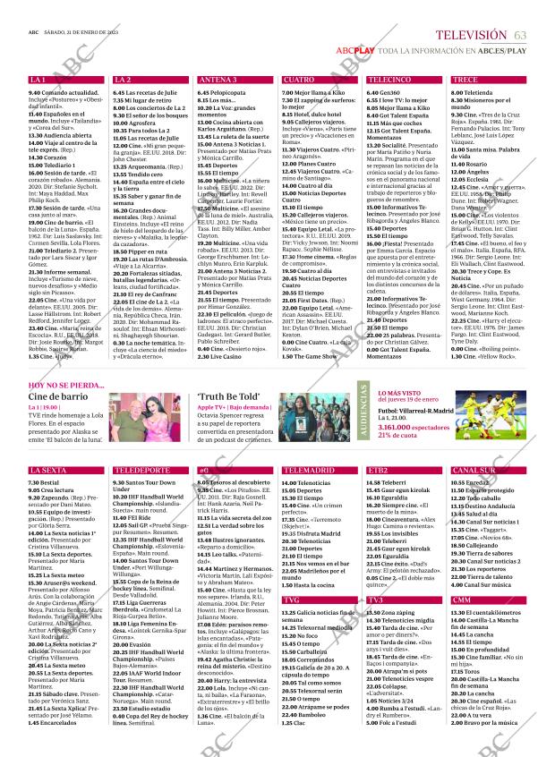 ABC MADRID 21-01-2023 página 63