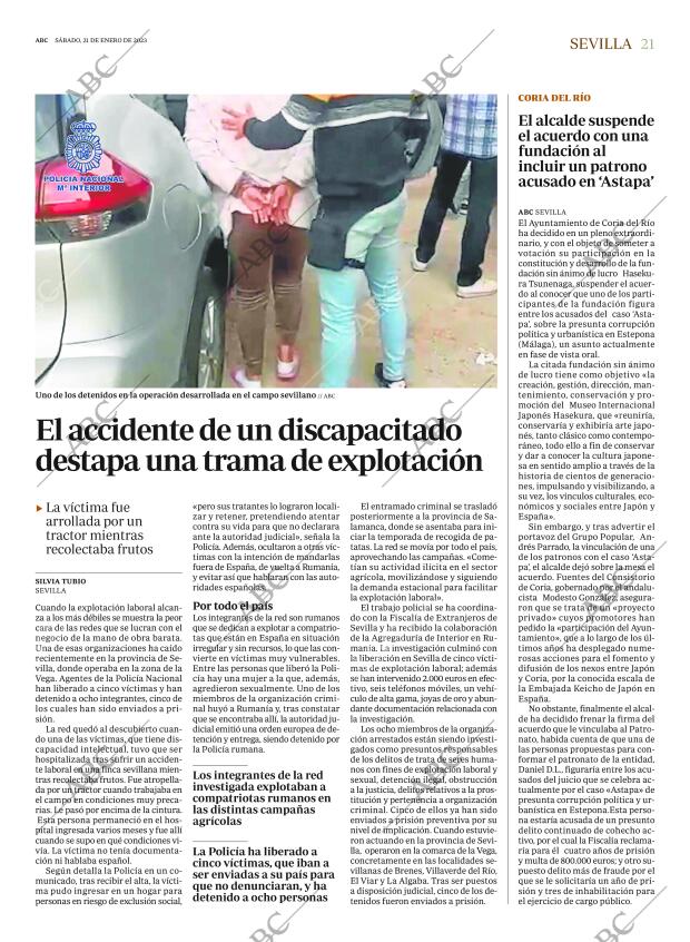 ABC SEVILLA 21-01-2023 página 21