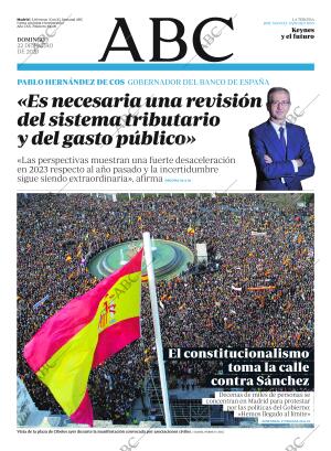 ABC MADRID 22-01-2023 página 1