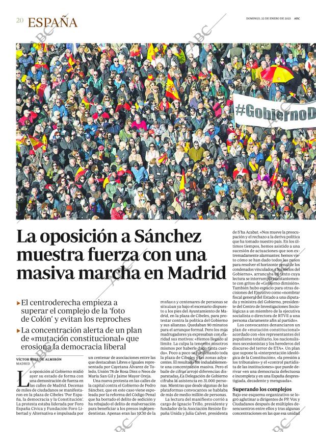 ABC MADRID 22-01-2023 página 20