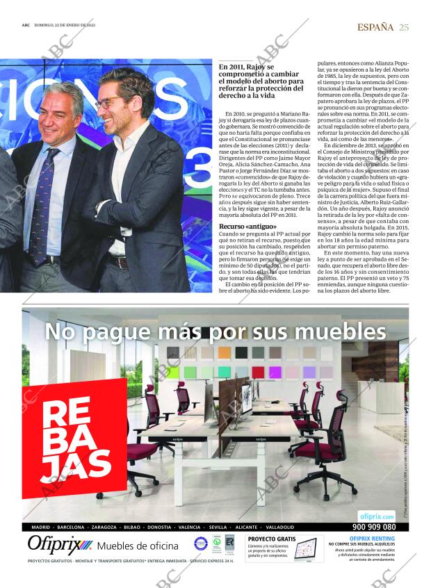 ABC MADRID 22-01-2023 página 25