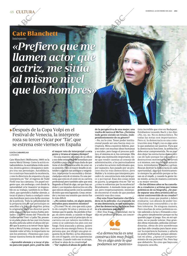 ABC MADRID 22-01-2023 página 48