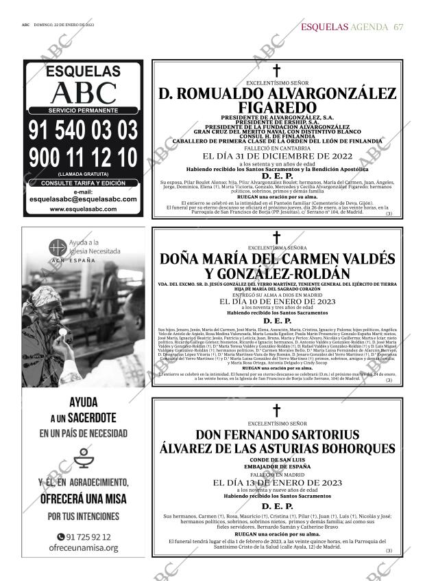 ABC MADRID 22-01-2023 página 67