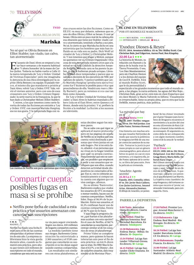 ABC MADRID 22-01-2023 página 70