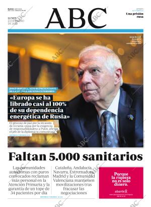 ABC MADRID 23-01-2023 página 1