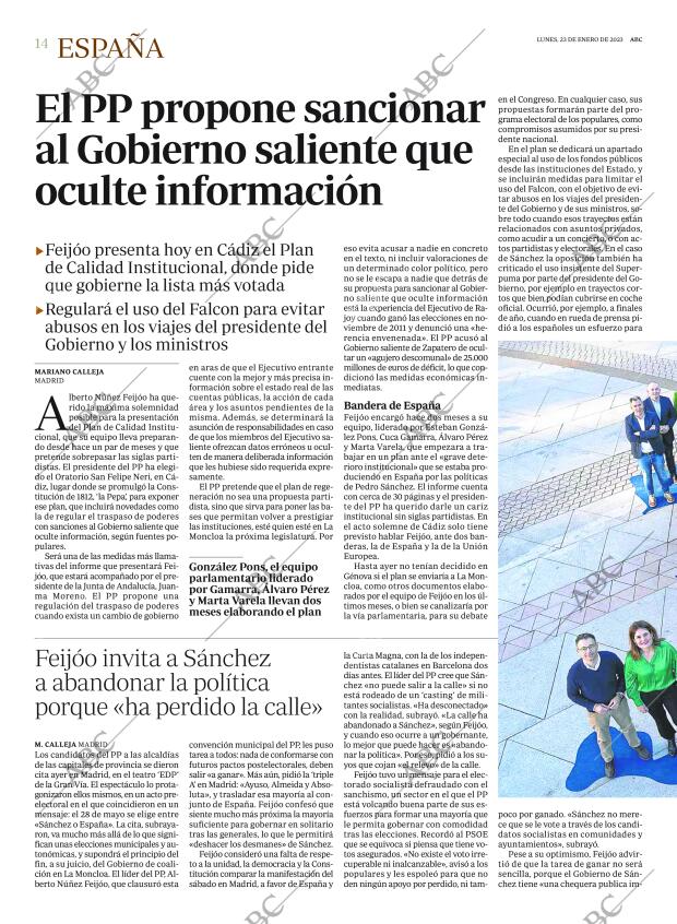 ABC MADRID 23-01-2023 página 14
