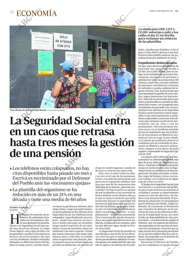 ABC MADRID 23-01-2023 página 28