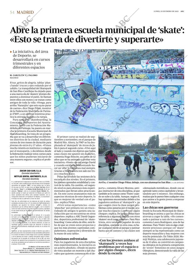 ABC MADRID 23-01-2023 página 54