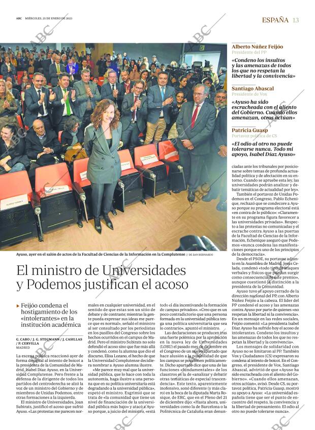 ABC MADRID 25-01-2023 página 13