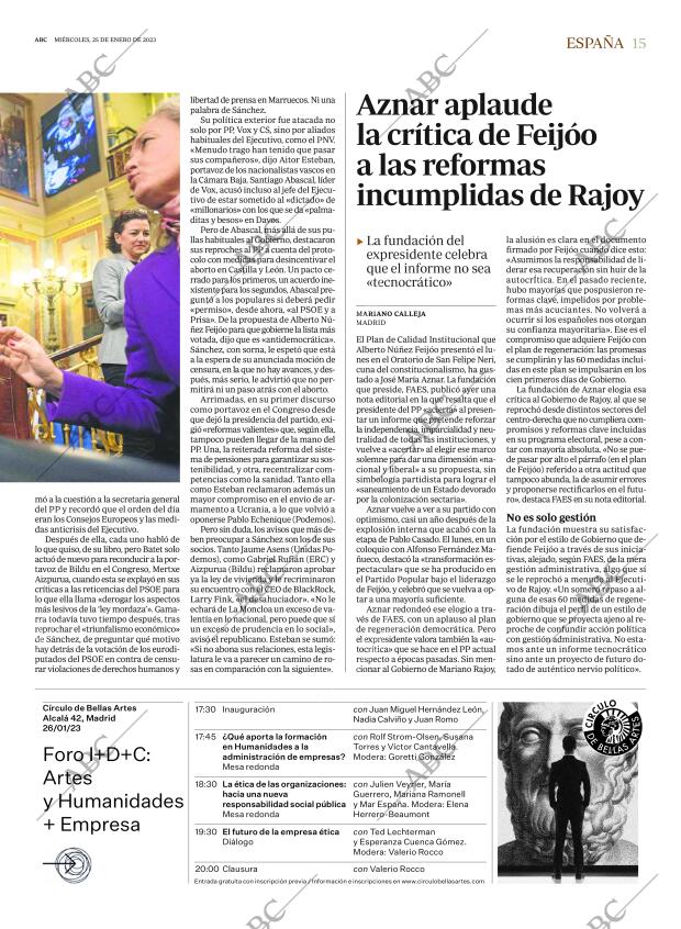 ABC MADRID 25-01-2023 página 15