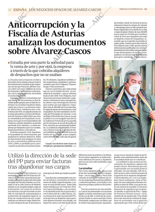 ABC MADRID 25-01-2023 página 20