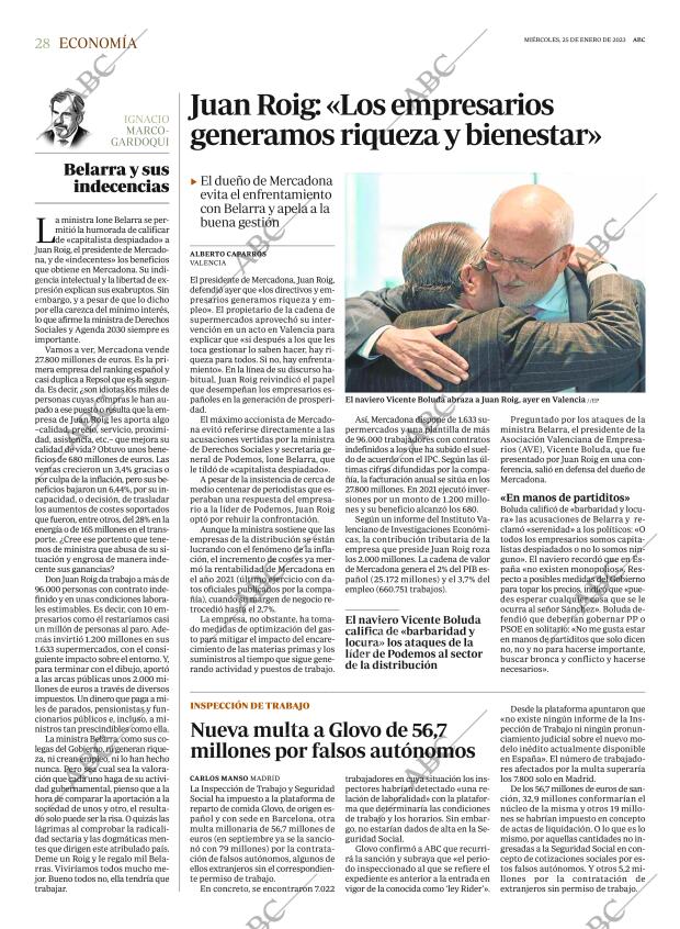 ABC MADRID 25-01-2023 página 28
