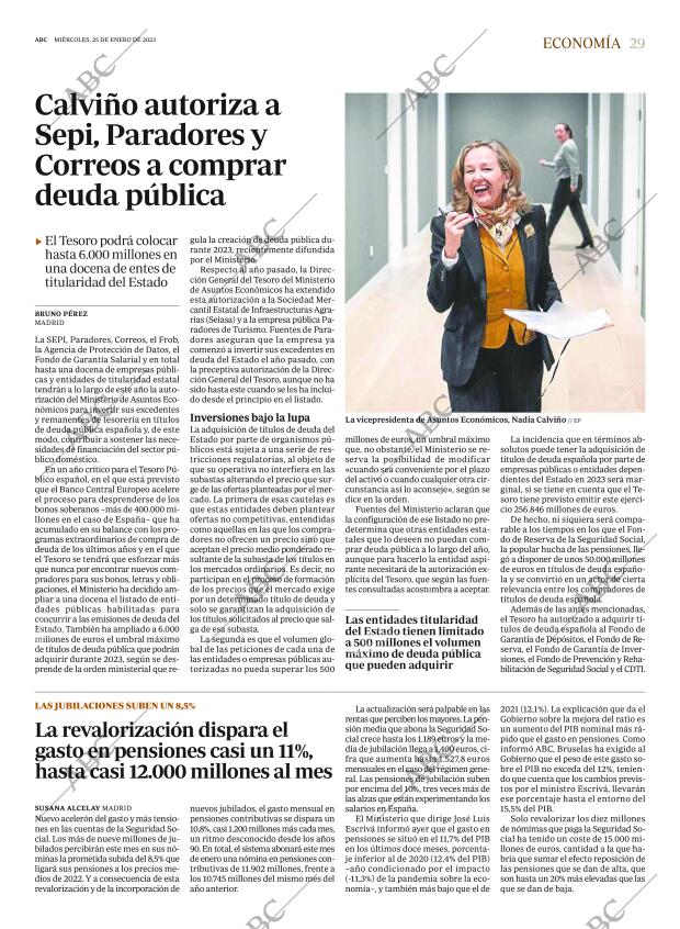 ABC MADRID 25-01-2023 página 29