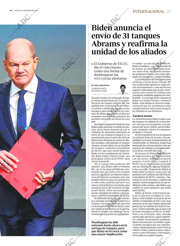 ABC MADRID 26-01-2023 página 23