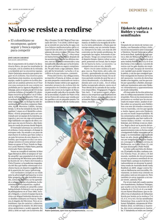 ABC MADRID 26-01-2023 página 45