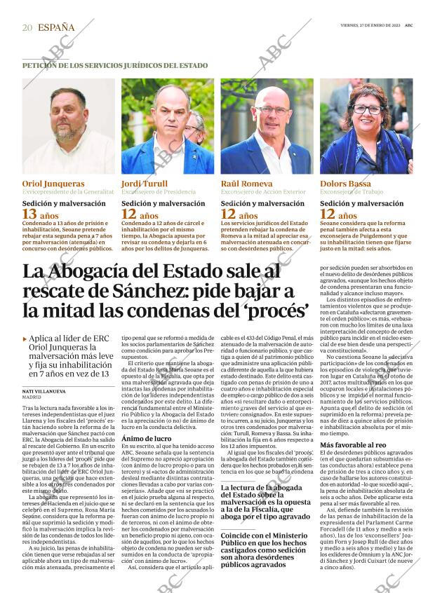 ABC MADRID 27-01-2023 página 20