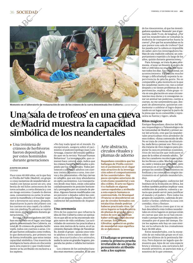 ABC MADRID 27-01-2023 página 36