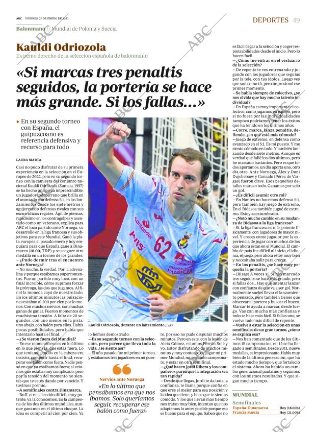 ABC MADRID 27-01-2023 página 49