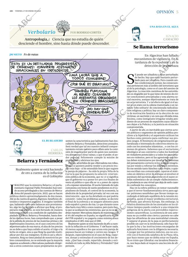 ABC MADRID 27-01-2023 página 5