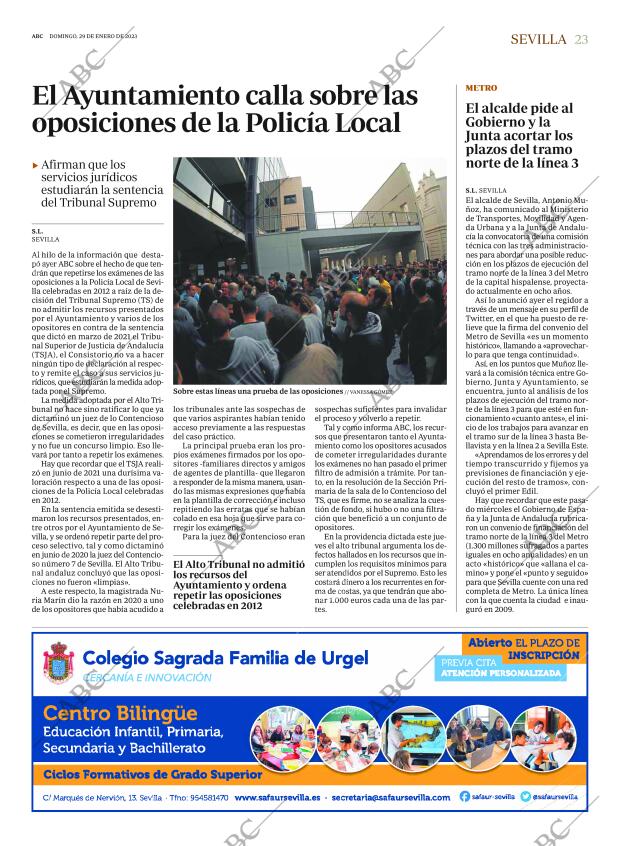 ABC SEVILLA 29-01-2023 página 23