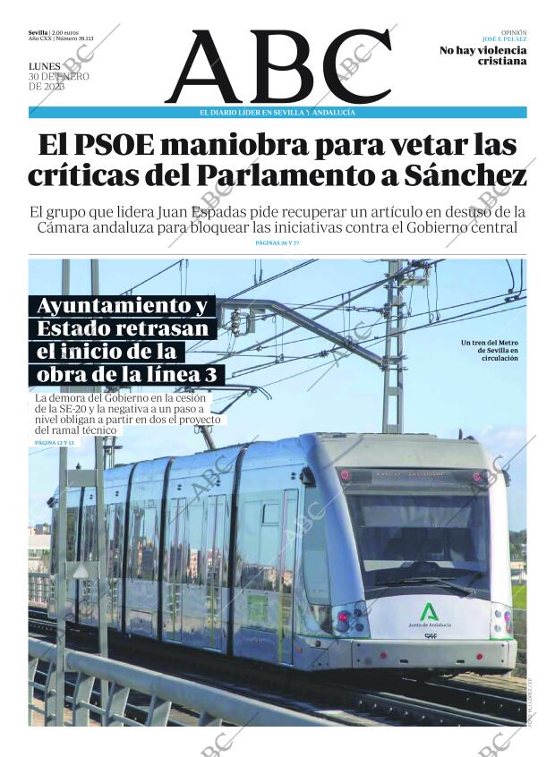 ABC SEVILLA 30-01-2023 página 1