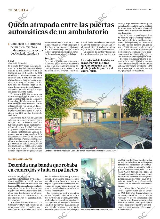 ABC SEVILLA 31-01-2023 página 20