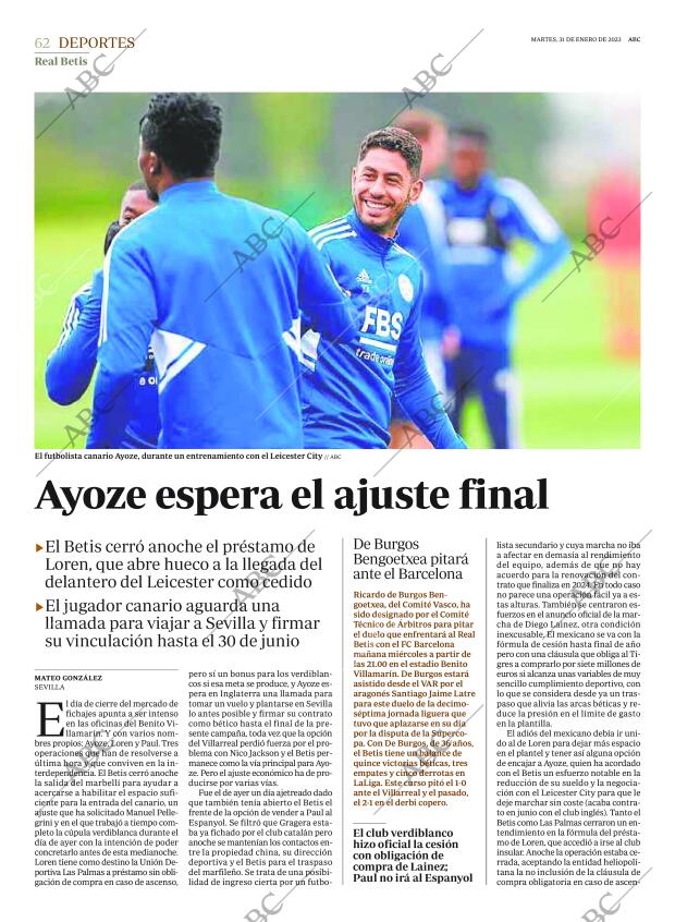 ABC SEVILLA 31-01-2023 página 62