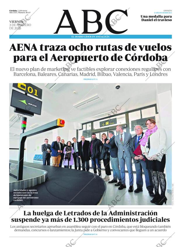 ABC CORDOBA 03-02-2023 página 1
