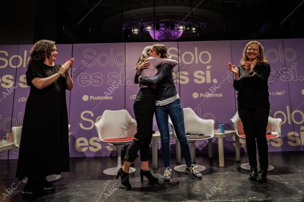 Ione Belarra, secretaria general de Podemos, Irene Montero, ministra de...