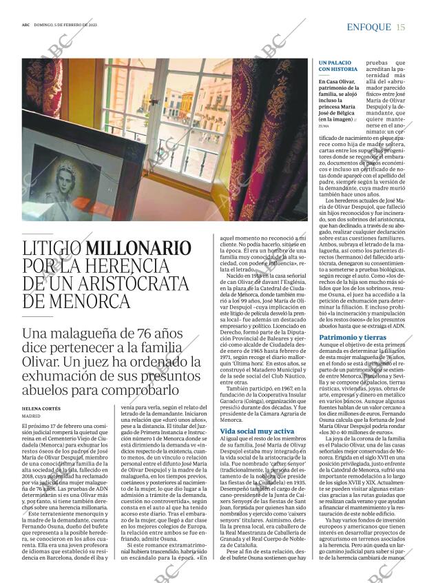 ABC MADRID 05-02-2023 página 15