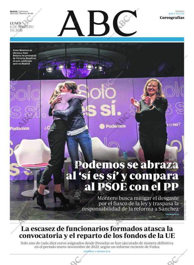 ABC MADRID 06-02-2023 página 1