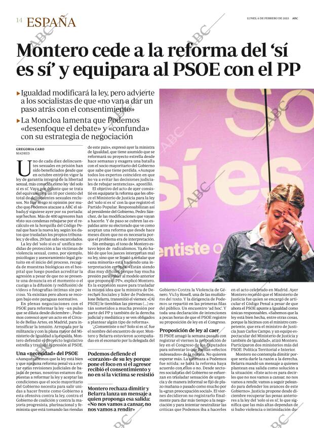 ABC MADRID 06-02-2023 página 14