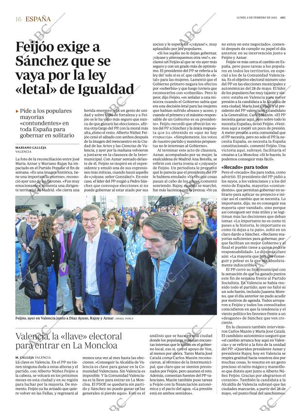ABC MADRID 06-02-2023 página 16