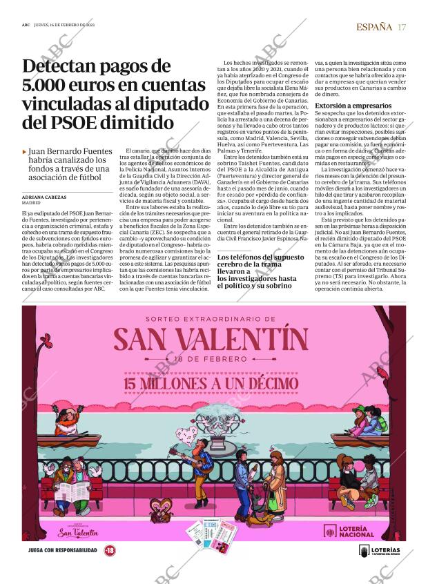 ABC MADRID 16-02-2023 página 17