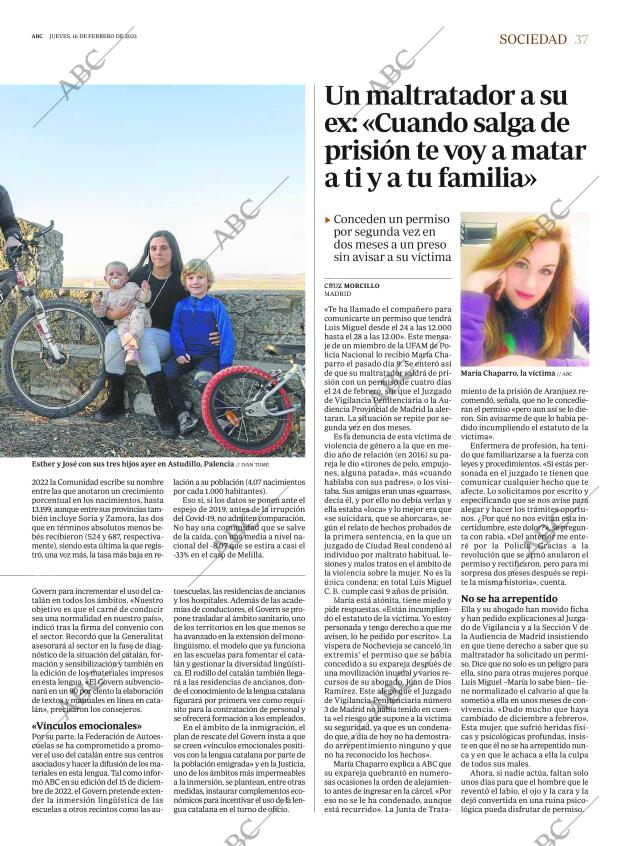 ABC MADRID 16-02-2023 página 37