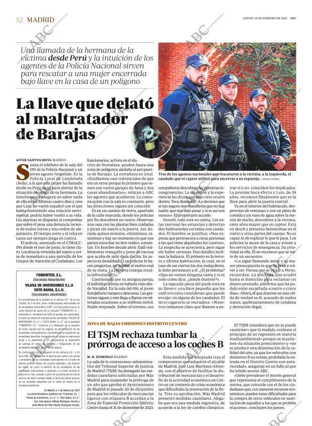 ABC MADRID 16-02-2023 página 52
