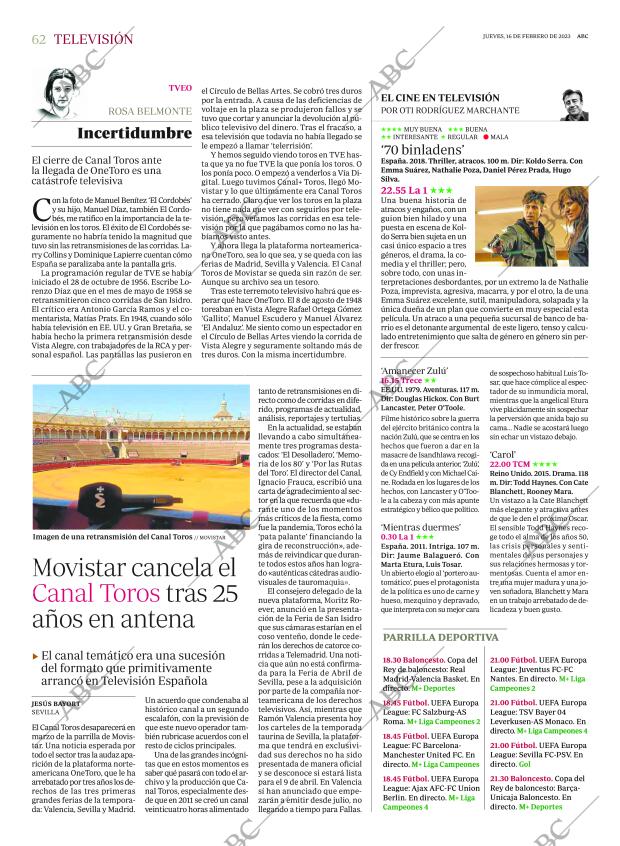 ABC MADRID 16-02-2023 página 62