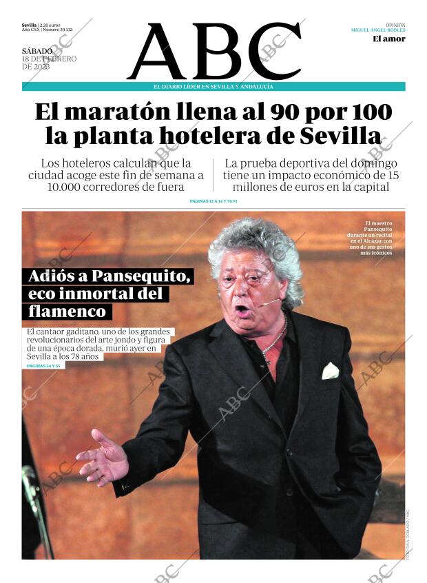 ABC SEVILLA 18-02-2023 página 1