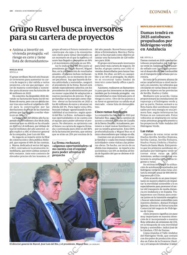ABC SEVILLA 18-02-2023 página 47