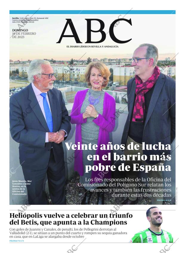 ABC SEVILLA 19-02-2023 página 1