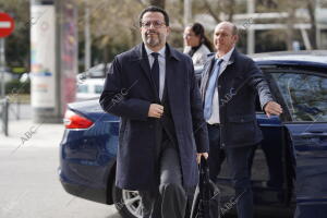 Llegada de Lasquetty A la sede del parlamento Europeo