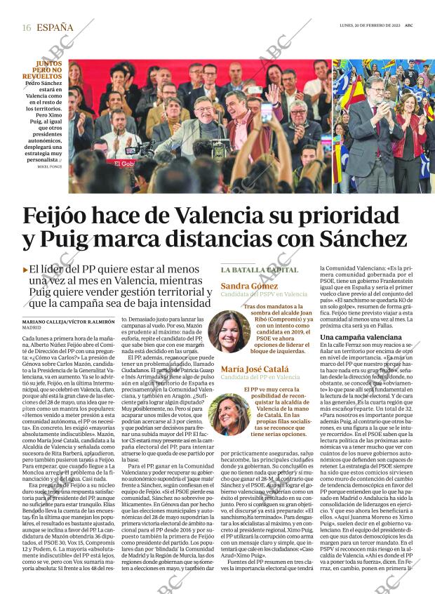 ABC MADRID 20-02-2023 página 16