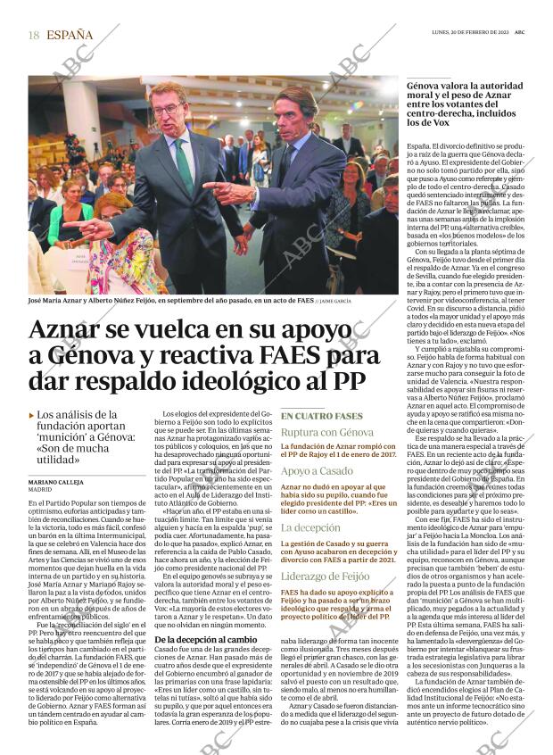 ABC MADRID 20-02-2023 página 18