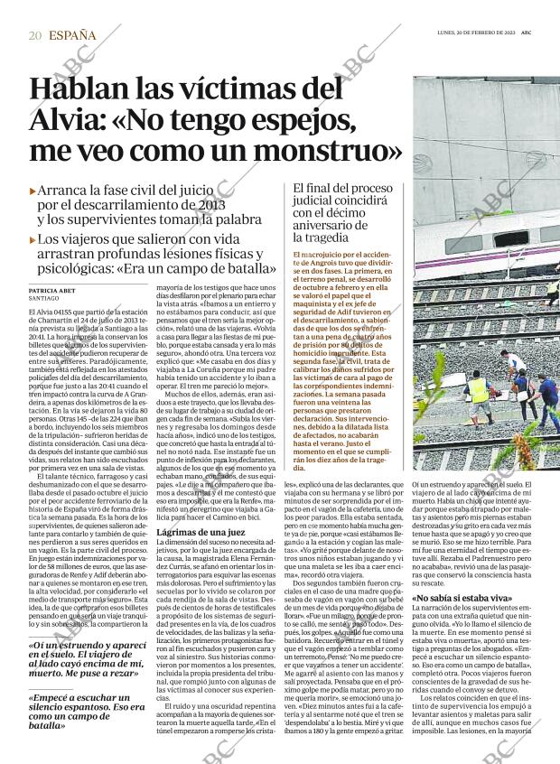 ABC MADRID 20-02-2023 página 20